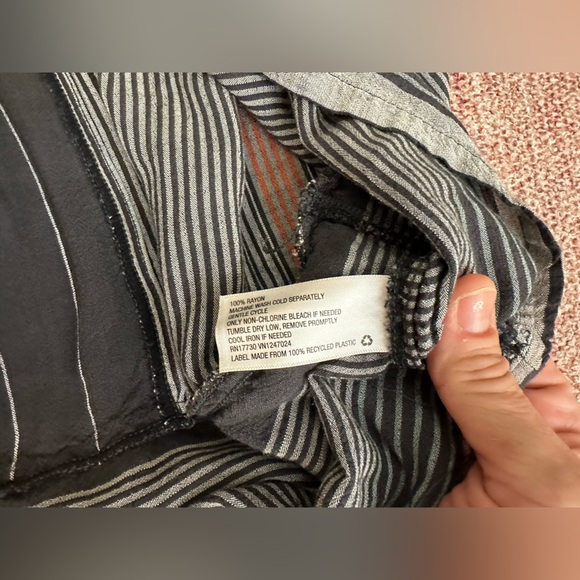 Universal thread soft woven cotton puff sleeve peasant midi dress. med Lagenlook - Picture 11 of 14